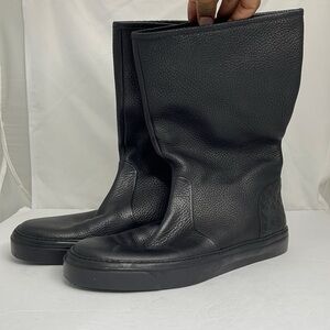 Gucci Black Leather Men's Boots